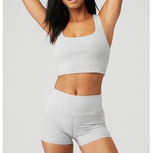 Alosoft ribbed chic bra tank